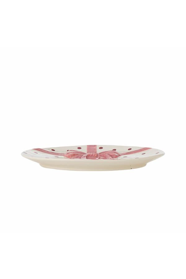 Bloomingville Bowie Plate, Rose, Stoneware