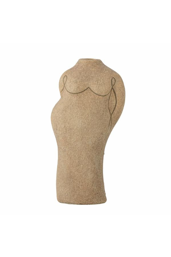 Bloomingville Lulu Deco Vase, Brown, Terracotta