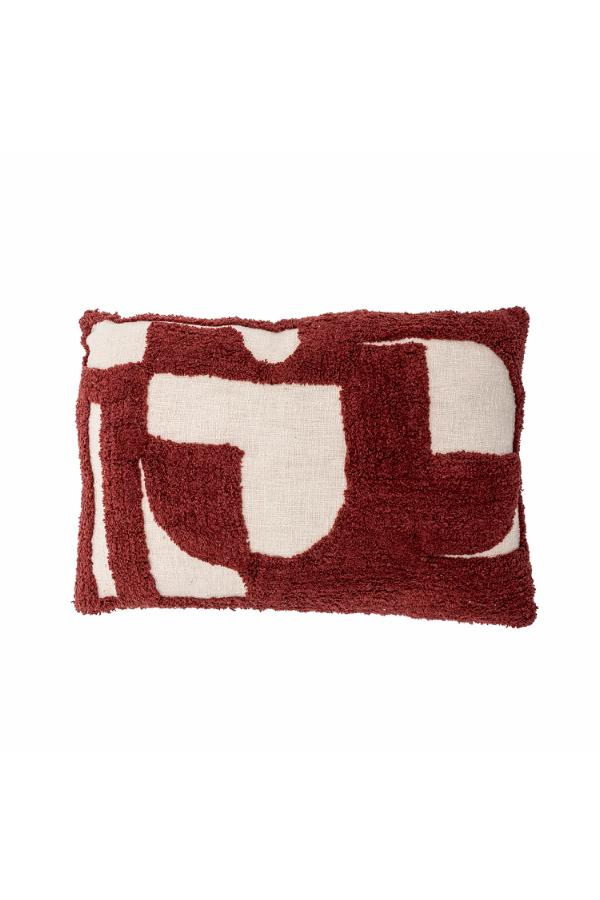 Bloomingville Olica Cushion, Red, Cotton OEKO-TEX®