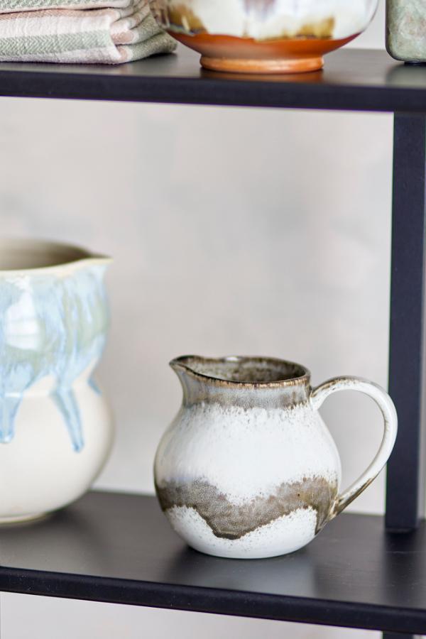 Bloomingville Paula Milk Jug, Grey, Stoneware