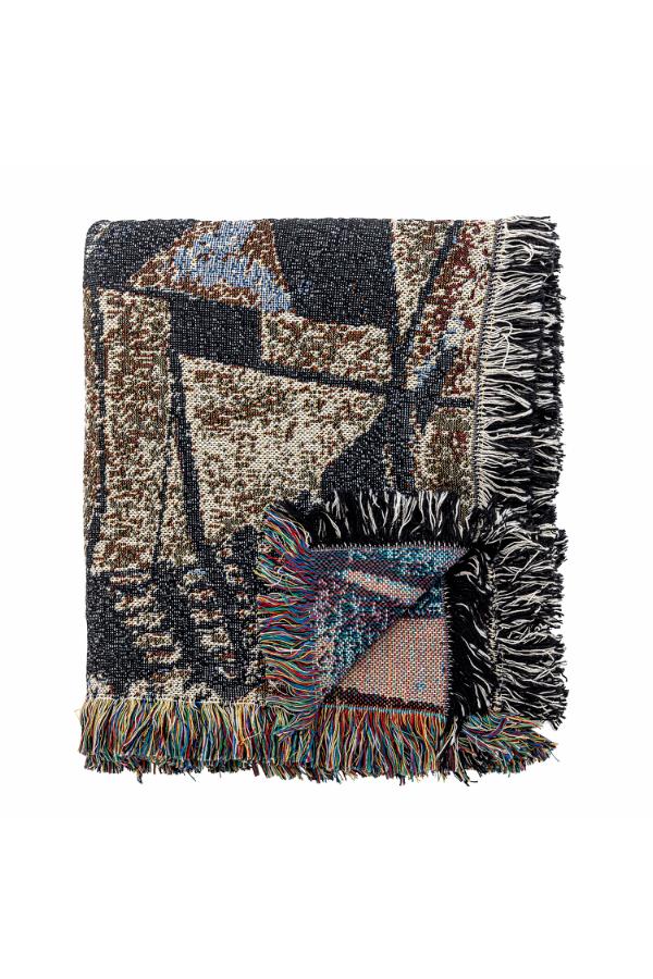 Bloomingville Rahul Throw, Multi, Recycled Cotton