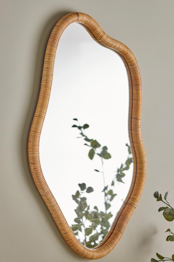 Bloomingville Ashlie Wall Mirror, Nature, Rattan