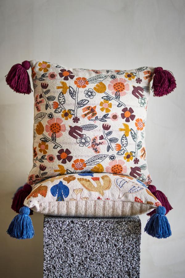 Bloomingville Vivielle Cushion, Multi, Cotton
