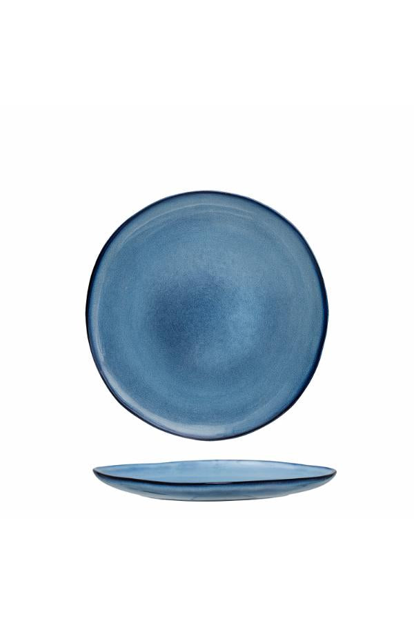 Bloomingville Sandrine Plate, Blue, Stoneware