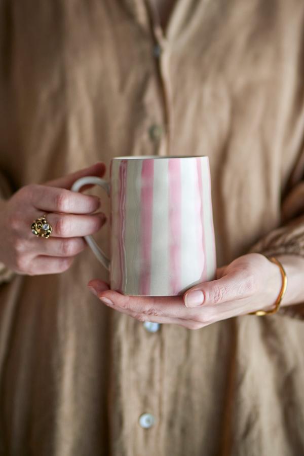 Creative Collection Begonia Mug, Rose, Stoneware