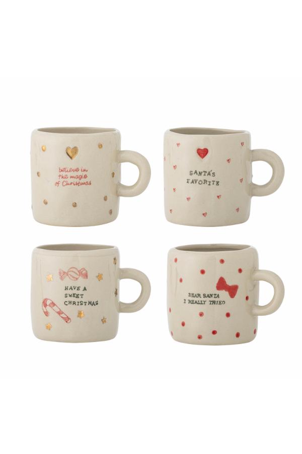 Bloomingville Christy Cup, Multipack, Nature, Stoneware