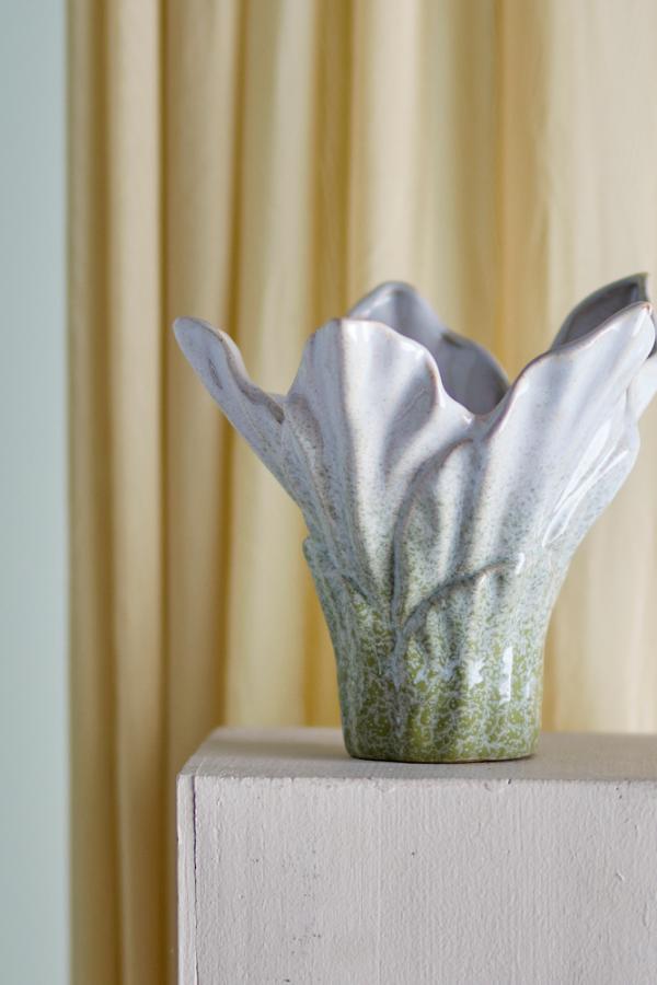 Bloomingville Erato Vase, Green, Stoneware
