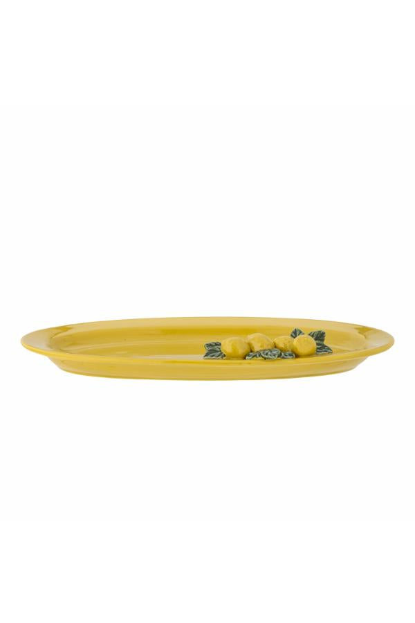 Creative Collection Limone Serving Plate, Yellow, Stoneware