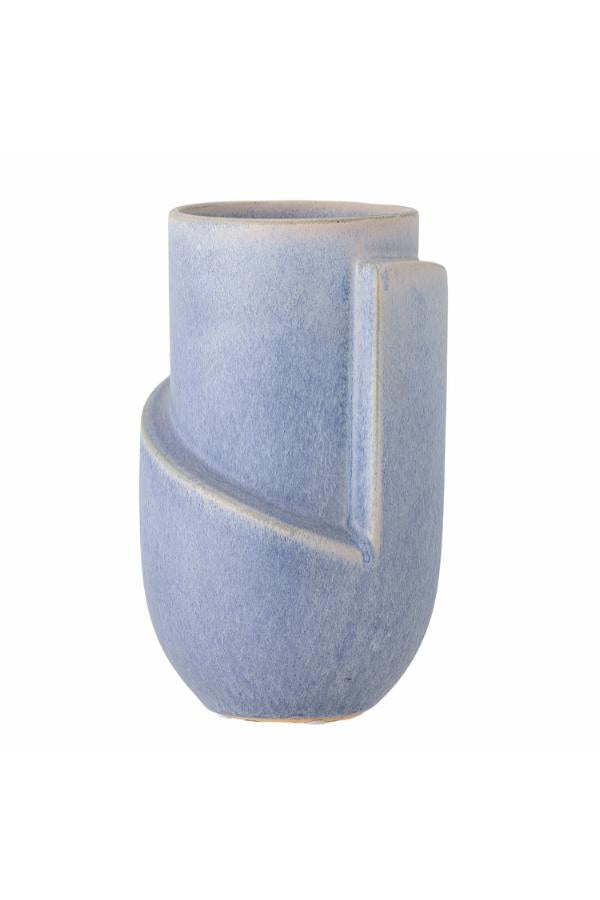 Bloomingville Norbert Vase, Blue, Stoneware