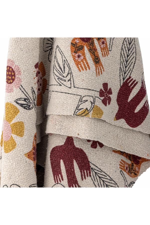 Bloomingville Vivielle Throw, Multi, Recycled Cotton