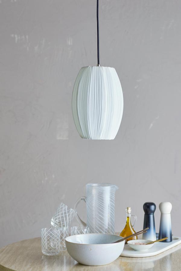Bloomingville Pica Pendant Lamp, White, Polyester