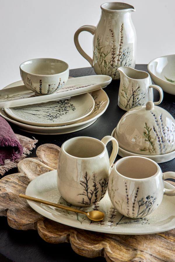 Bloomingville Bea Plate, Nature, Stoneware