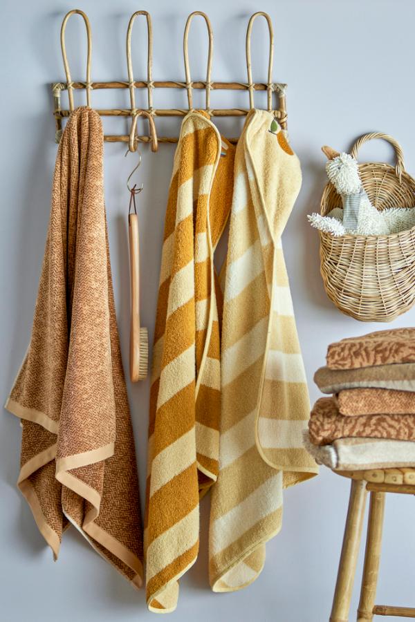 Bloomingville Kahla Towel, Brown, Cotton