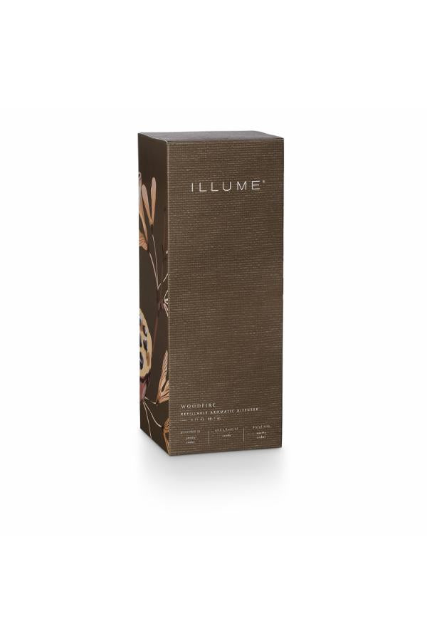 Illume Woodfire Scent Diffuser, Brown,
