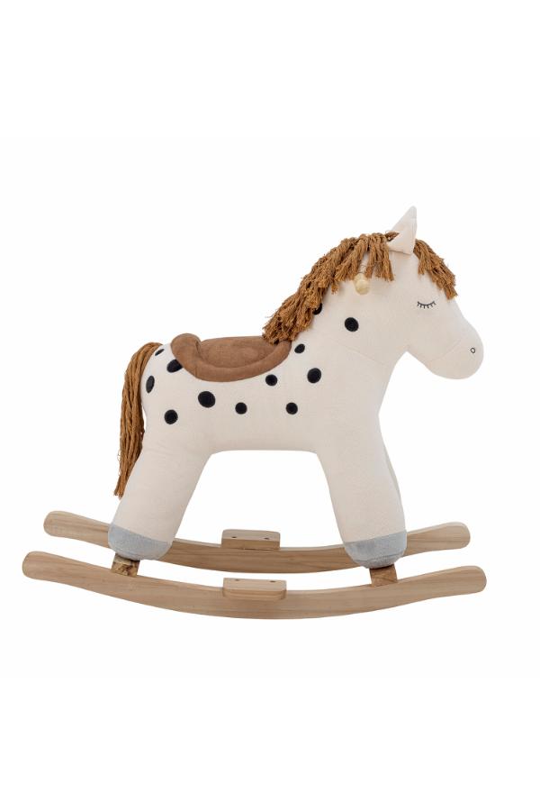 Bloomingville Mini Merlen Rocking Toy, Horse, White, Polyester