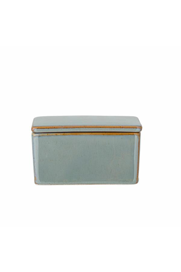Bloomingville Pixie Butter Box, Green, Stoneware
