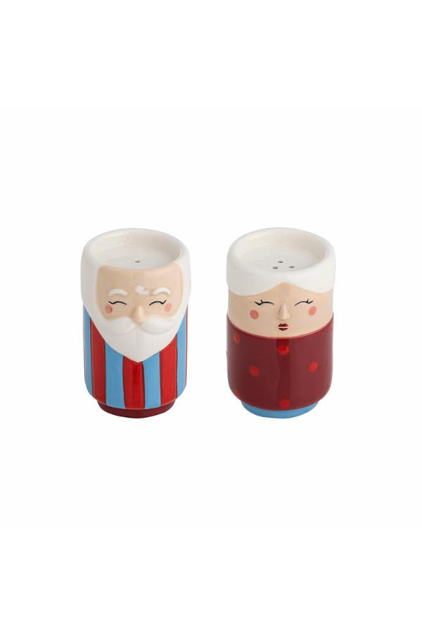Bloomingville Granny Salt & Pepper Shaker Set, Red, Stoneware