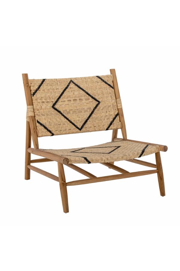 Creative Collection Lennox Lounge Chair, Nature, Teak