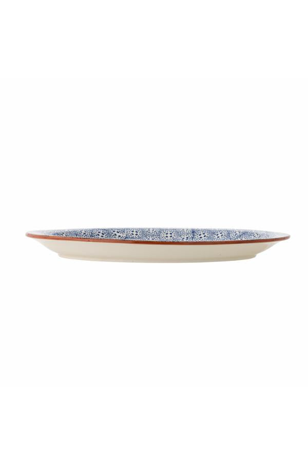 Bloomingville Karine Serving Plate, Blue, Stoneware