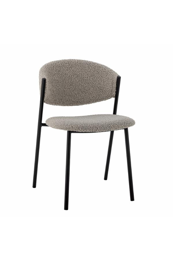 Bloomingville Marlo Dining Chair, Grey, Polyester