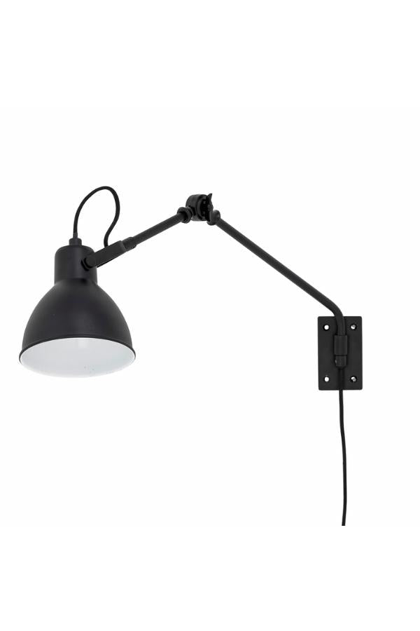 Creative Collection Jili Wall Lamp, Black, Metal