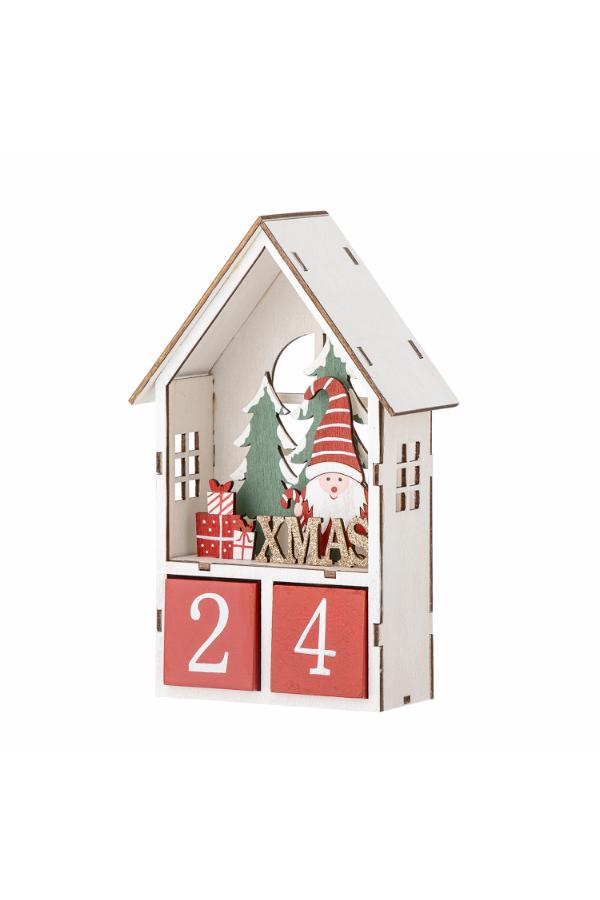 Bloomingville Edmund Calendar, Red, Plywood