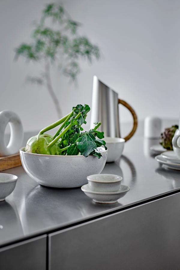 Bloomingville Addison Bowl, White, Stoneware