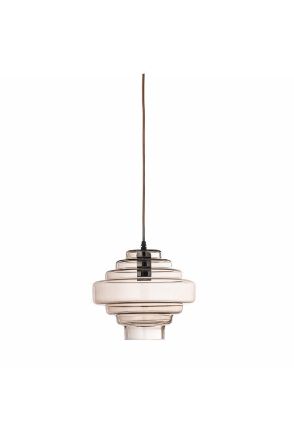 Creative Collection Ilua Pendant Lamp, Brown, Glass