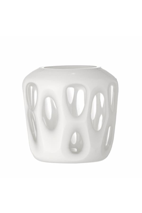 Bloomingville Rohan Votive, White, Recycled Glass