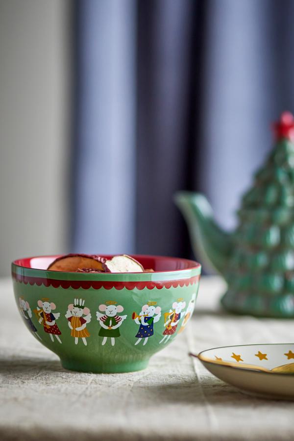 Bloomingville Peo Bowl, Green, Stoneware