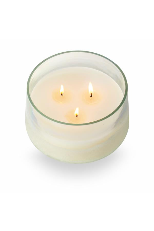 Illume Fresh Sea Salt Baltic Glass Candle, Blue,