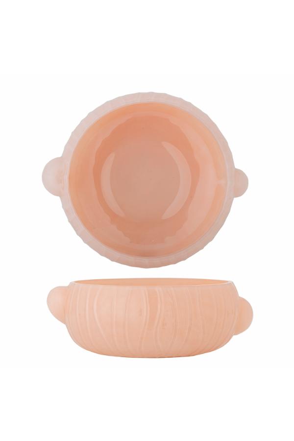 Bloomingville Lalie Bowl, Rose, Glass