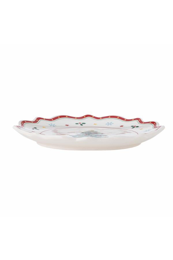 Bloomingville Naive Plate, Red, Ceramic