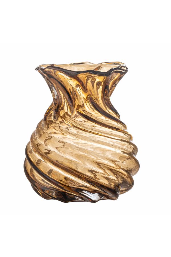 Creative Collection Rylo Vase, Brown, Glass