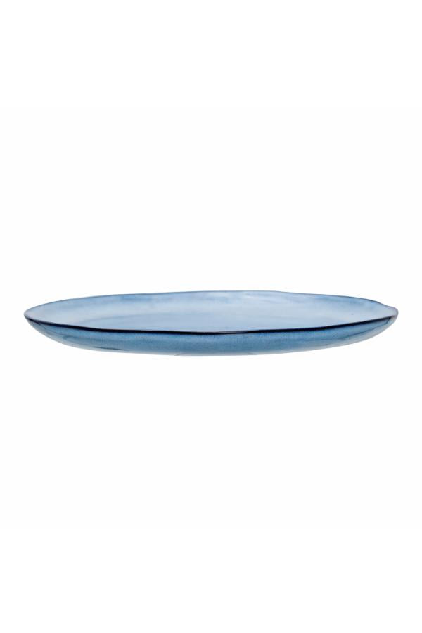 Bloomingville Sandrine Plate, Blue, Stoneware