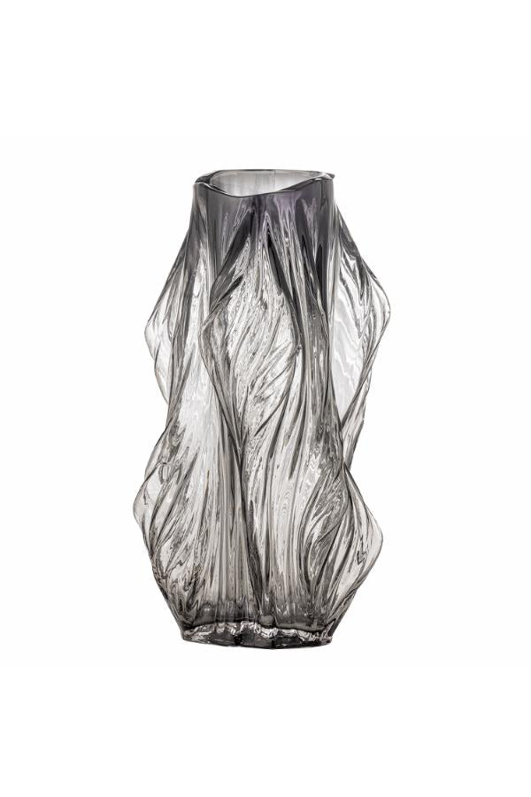Bloomingville Tulla Vase, Grey, Glass