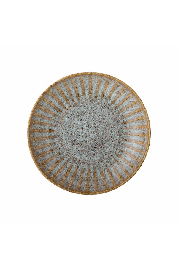 Creative Collection Fleur Plate Deep, Nature, Stoneware