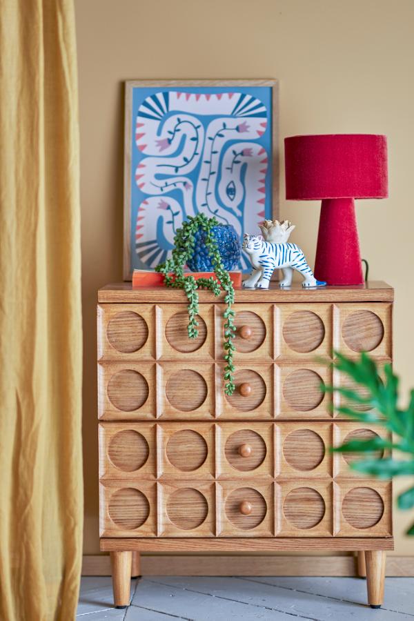 Bloomingville Vester Drawers, Brown, MDF