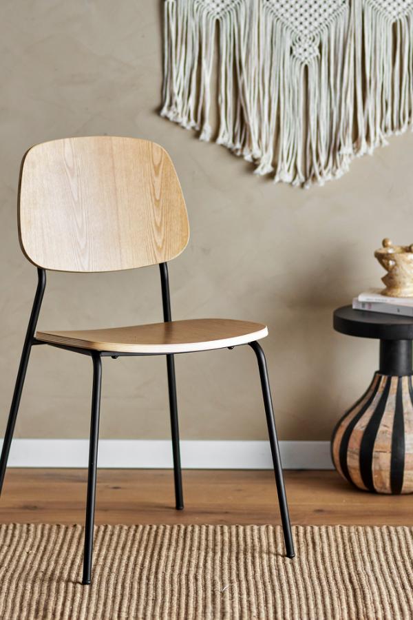 Bloomingville Monza Dining Chair, Nature, Plywood