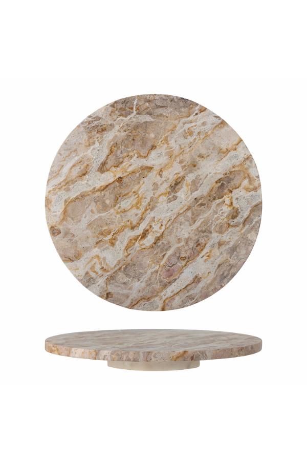 Bloomingville Nuni Turntable, Nature, Marble