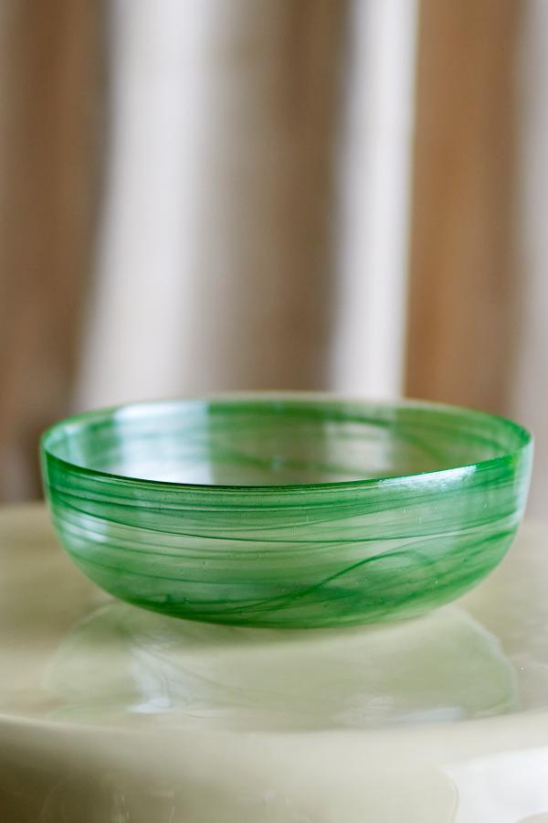 Bloomingville Amelie Bowl, Green, Glass