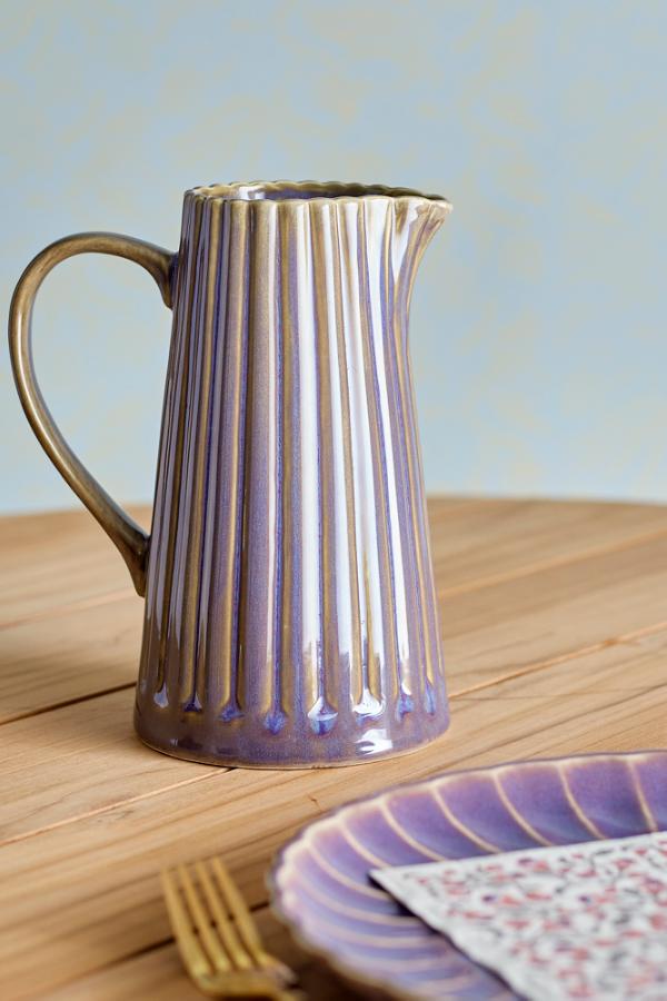 Bloomingville Latina Jug, Purple, Stoneware