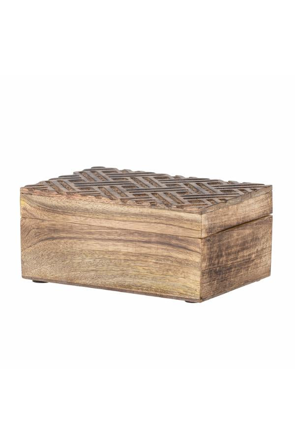 Bloomingville Vercelli Box w/Lid, Nature, Mango