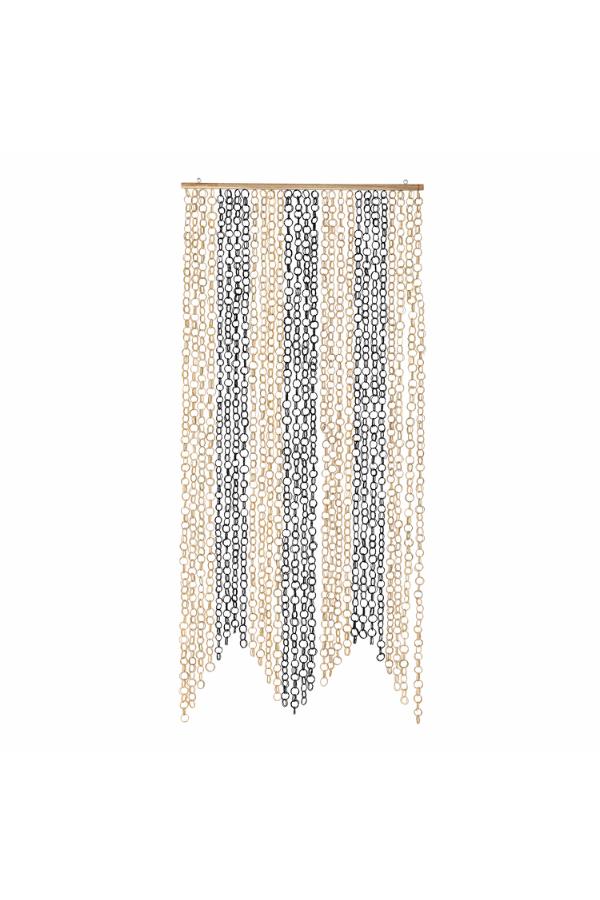 Bloomingville Loopi Curtain, Black, Bamboo