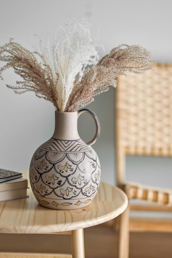 Bloomingville Nadya Vase, Blue, Stoneware