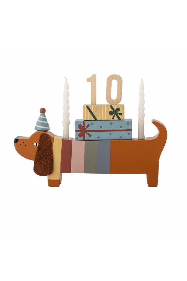 Bloomingville Mini Charlie Birthday Decoration, Multi, FSC®100%, MDF