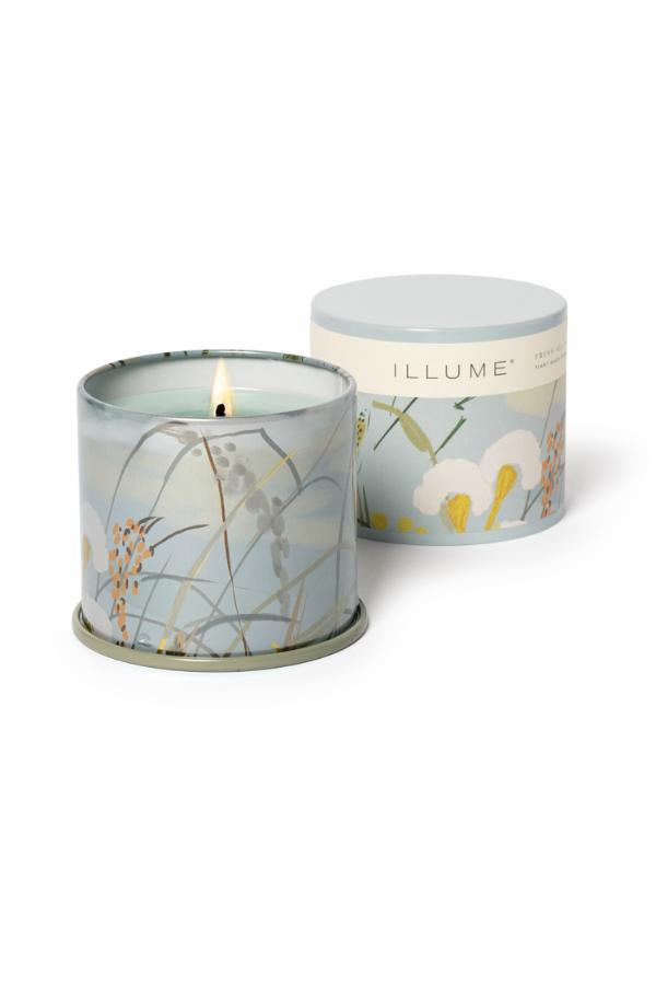 Illume Fresh Sea Salt Vanity Tin Candle, Blue,