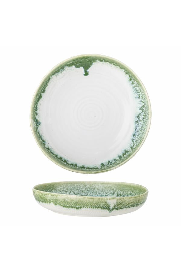 Creative Collection Prim Serving Plate, Green, Stoneware
