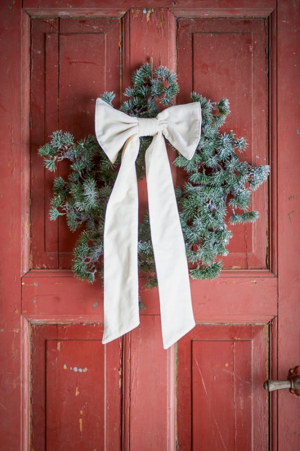 Bloomingville Ruby Deco Bow, White, Cotton