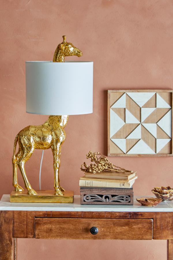 Creative Collection Silas Table lamp, Gold, Polyresin